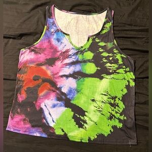 Vibrant Tie-Dye Women's Tank Top